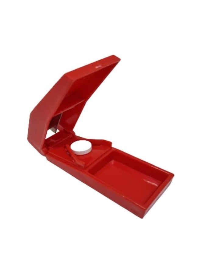 Urmit Surgical Plastic Portable Pill/Tablet Cutter, Divider Crushers & Splitters 1 Pc (Red) - Image 5